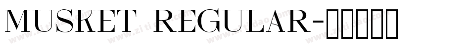 Musket regular字体转换